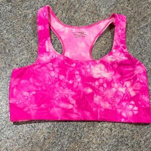 Danskin Pink Tie-Dye Sports Bra size large